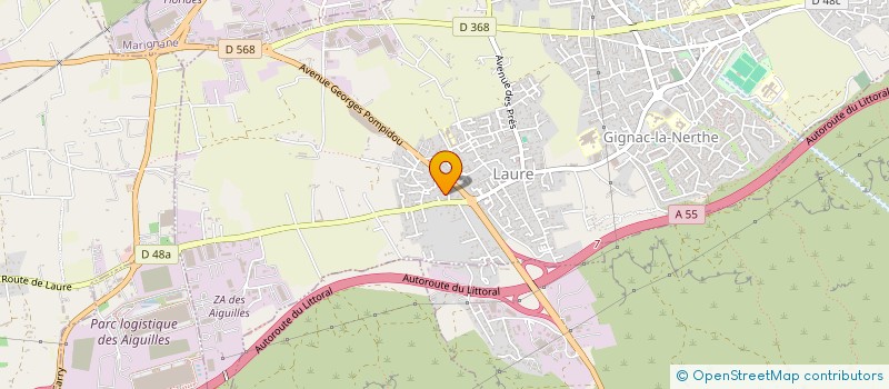 localisation de l'entreprise ANIM'FETES à GIGNAC-LA-NERTHE