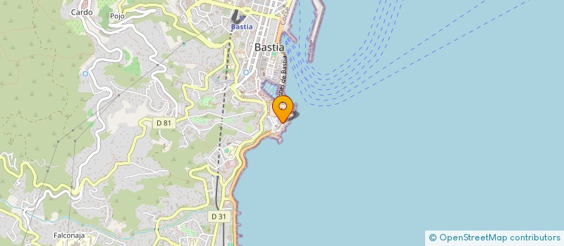 localisation de l'entreprise ANIM'FIT'N'SPORTS à BASTIA