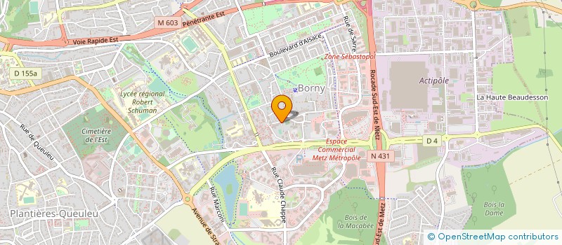 localisation de l'entreprise ANIM'FLE BORNY à METZ