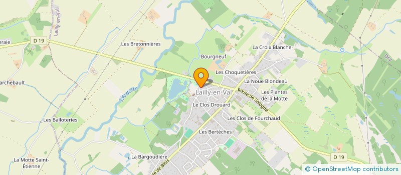 localisation de l'entreprise ANIM'GRAND SOUFFLE à LAILLY-EN-VAL