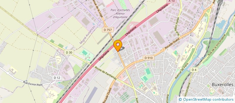 localisation de l'entreprise ANIM'LIVE à POITIERS