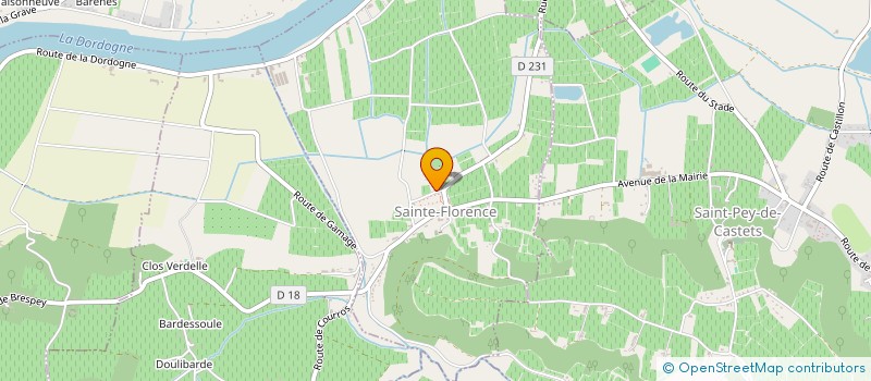 localisation de l'entreprise ANIM'OZ  SAINTE-FLORENCE