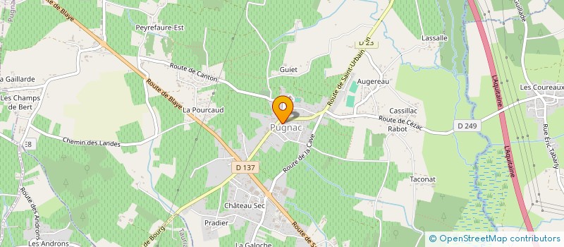 localisation de l'entreprise ANIM@ PUGNAC  PUGNAC