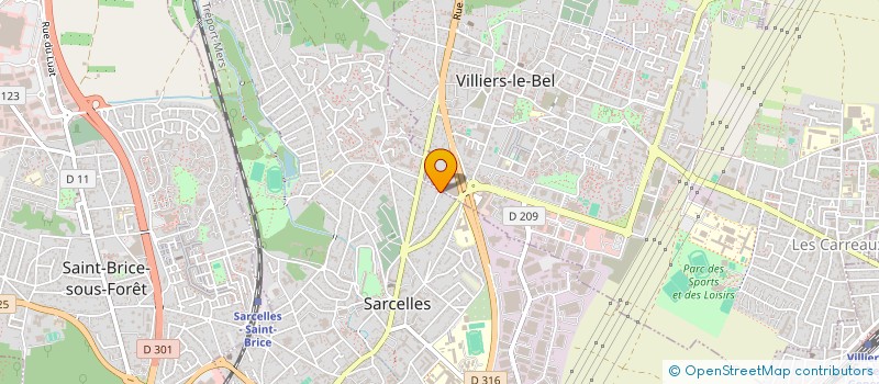 localisation de l'entreprise ANIM RESEAU à SARCELLES