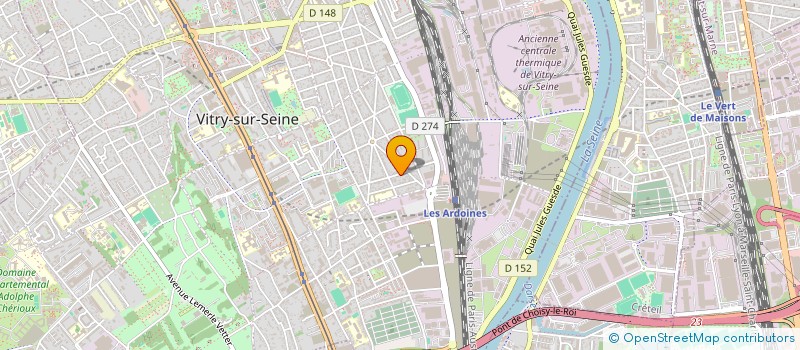 localisation de l'entreprise ANIM'TOO à VITRY-SUR-SEINE