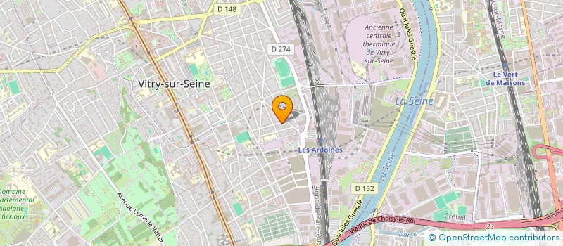 localisation de l'entreprise ANIM'TOO ANIMATIONS FORMATIONS à VITRY-SUR-SEINE