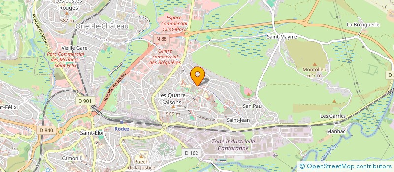 localisation de l'entreprise ANIMA 4 MAISON POUR TOUS à ONET-LE-CHATEAU