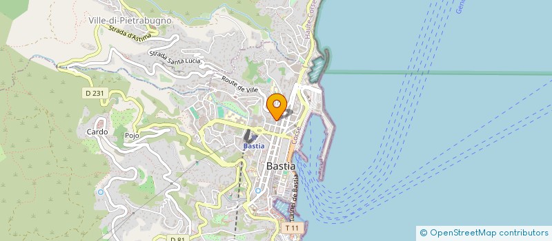 localisation de l'entreprise ANIMA + à BASTIA