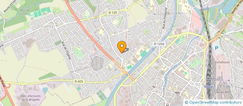 localisation de l'entreprise ANIMA à DOUAI