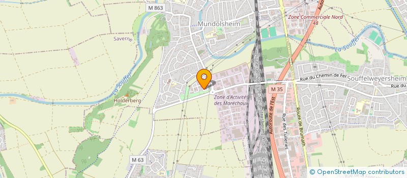 localisation de l'entreprise ANIMA  MUNDOLSHEIM