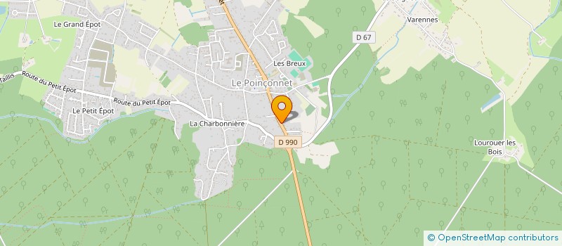 localisation de l'entreprise ANIMA CONSEILS à LE POINCONNET