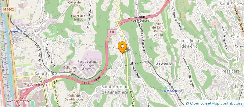 localisation de l'entreprise ANIMA CONSULTING à NICE