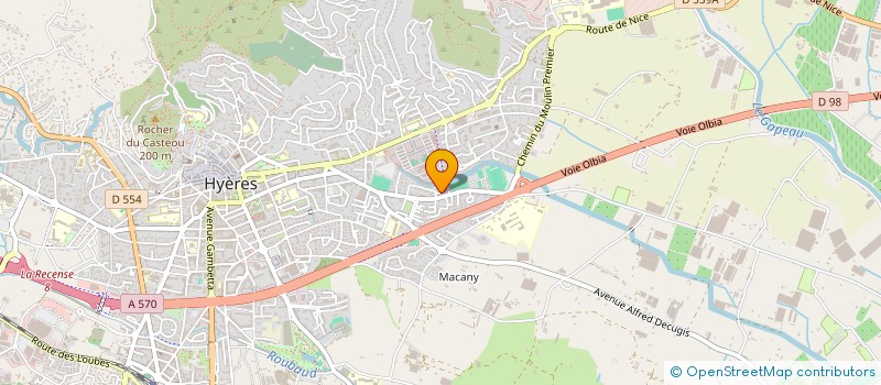 localisation de l'entreprise ANIMA CORSA à HYERES