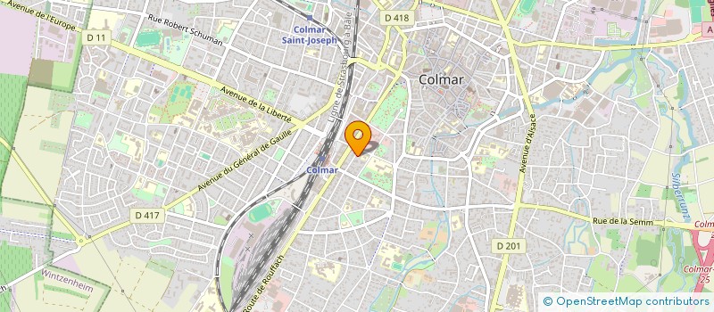 localisation de l'entreprise ANIMA FORMATIONS (ASSOCIATION INTERNATIONALE DE FORMATION THERAPEUTIQUE ET BIEN-ETRE ANIMALIER)  COLMAR