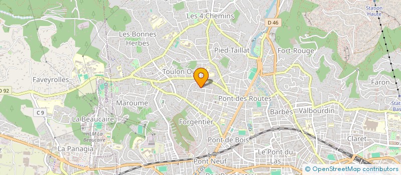 localisation de l'entreprise ANIMA'LIENS  TOULON