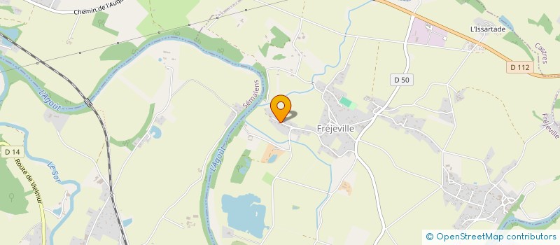 localisation de l'entreprise ANIMA LUMEN  FREJEVILLE