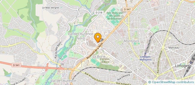 localisation de l'entreprise ANIMA PLUS à LIMOGES