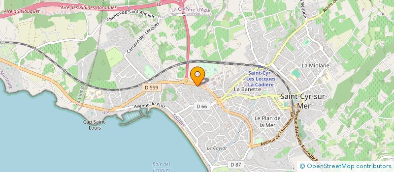 localisation de l'entreprise ANIMAC ADVISOR  SAINT-CYR-SUR-MER