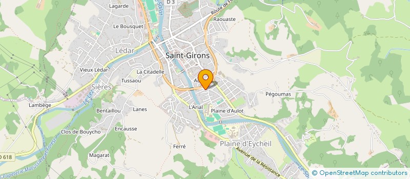 localisation de l'entreprise ANIMACCUEIL à SAINT-GIRONS