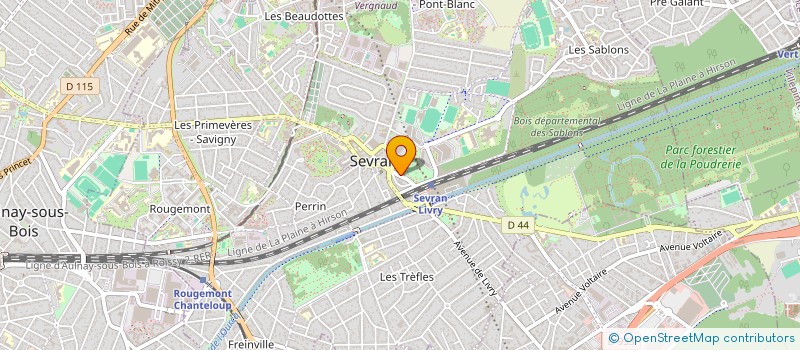 localisation de l'entreprise ANIMACITE DEVELOPPEMENT à SEVRAN