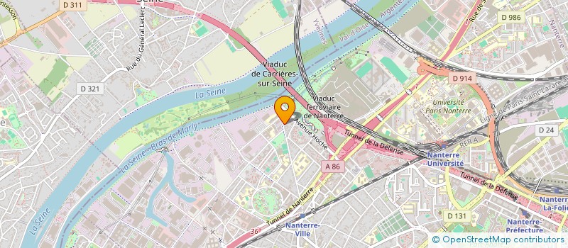 localisation de l'entreprise ANIMACORE  NANTERRE