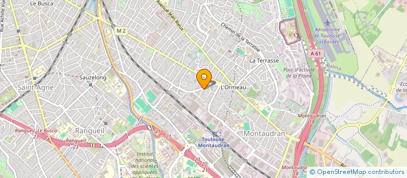 localisation de l'entreprise ANIMAE à TOULOUSE