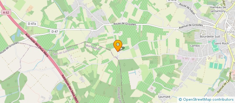 localisation de l'entreprise ANIMAFERME  FRONTON