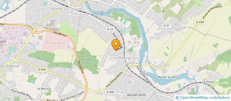 localisation de l'entreprise ANIMAGNAX - COMITE D'ANIMATION DE MAGNAC-SUR-TOUVRE  MAGNAC-SUR-TOUVRE