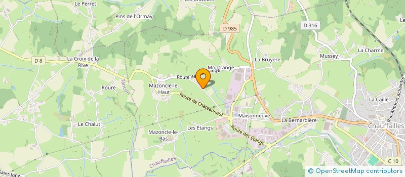 localisation de l'entreprise ANIMAIA  CHAUFFAILLES