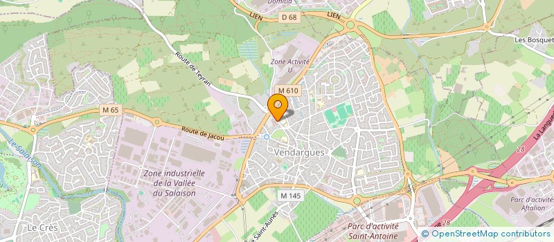 localisation de l'entreprise ANIMAJEUNES VENDARGUOISE à VENDARGUES