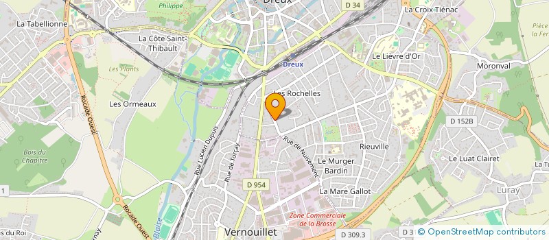 localisation de l'entreprise ANIMAL BIEN-ETRE SERVICES à DREUX