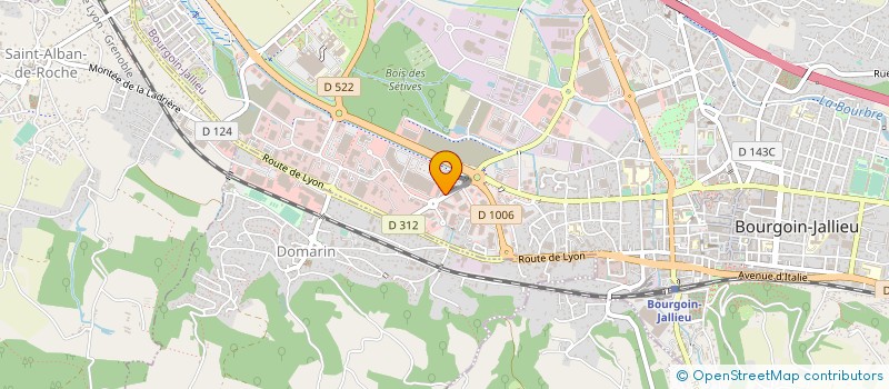 localisation de l'entreprise ANIMAL&COMPAGNIE à BOURGOIN-JALLIEU