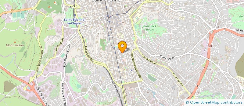 localisation de l'entreprise ANIMAL CROQ SERVICES  SAINT-ETIENNE