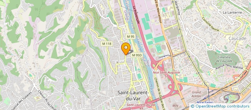localisation de l'entreprise ANIMAL FRIENDS DISCOUNT  SAINT-LAURENT-DU-VAR