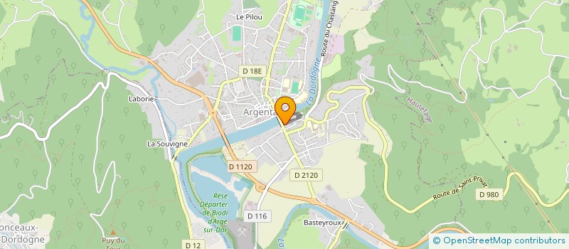 localisation de l'entreprise ANIMAL HOME SERVICE à ARGENTAT-SUR-DORDOGNE