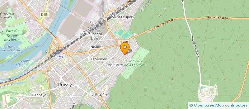 localisation de l'entreprise ANIMAL SITTING  POISSY