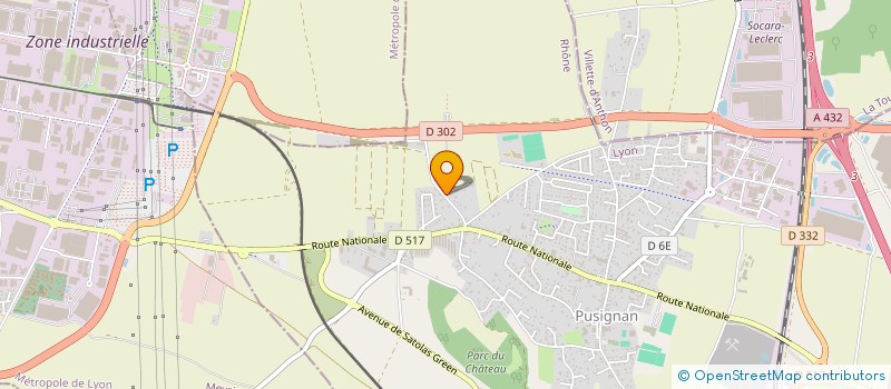 localisation de l'entreprise ANIMALIFE  PUSIGNAN