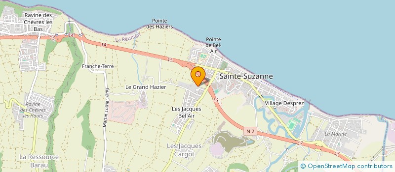 localisation de l'entreprise ANIMALINE  SAINTE-SUZANNE