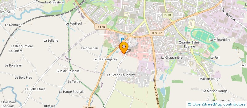 localisation de l'entreprise ANIMALLIANCE à VITRE