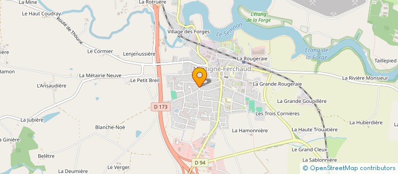 localisation de l'entreprise ANIMALSCOPE TECHNOLOGIES  MARTIGNE-FERCHAUD