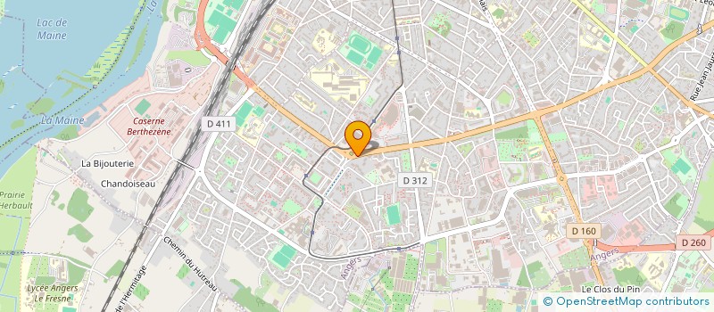 localisation de l'entreprise ANIMANGERS à ANGERS