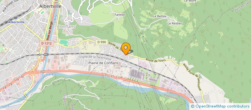 localisation de l'entreprise ANIMAPIX  ALBERTVILLE