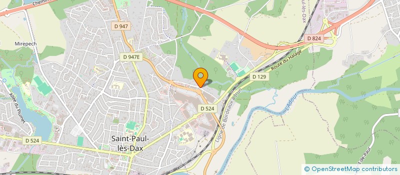 localisation de l'entreprise ANIMAREMNE  SAINT-PAUL-LES-DAX