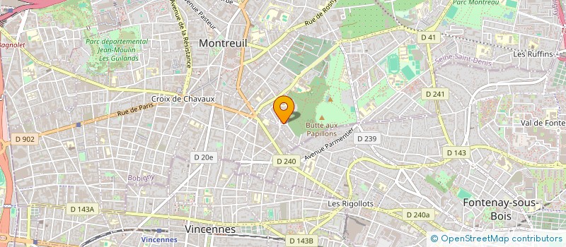 localisation de l'entreprise ANIMASTREET SPECTACLES à MONTREUIL