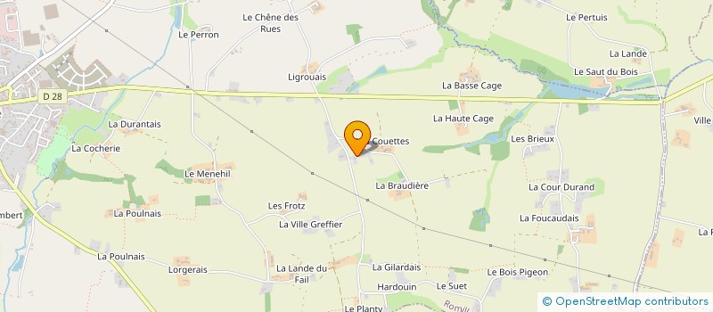 localisation de l'entreprise ANIMAT CULTUR REGION MONTFORT à ROMILLE