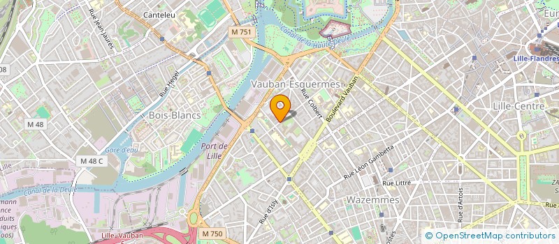 localisation de l'entreprise ANIMAT VAUBAN ESQUERMES MAISON QUARTIER à LILLE