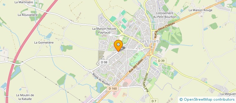 localisation de l'entreprise ANIMAT'YON à ESSARTS-EN-BOCAGE