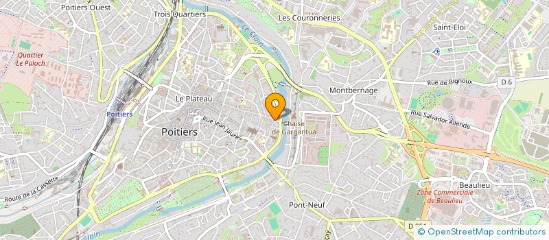 localisation de l'entreprise ANIMATEURS LUDIQUES PICTAVES à POITIERS