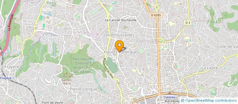 localisation de l'entreprise 'ANIMATEURS POUR PERSONNES AGEES DE LA COTE D'AZUR' A.P.A.C.A.  CANNES