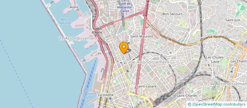 localisation de l'entreprise ANIMATION COMMUNICATION à MARSEILLE